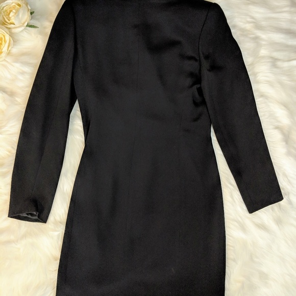 Vintage Eva Chun Jacket Black 100% Silk Size 6 - Picture 6 of 8